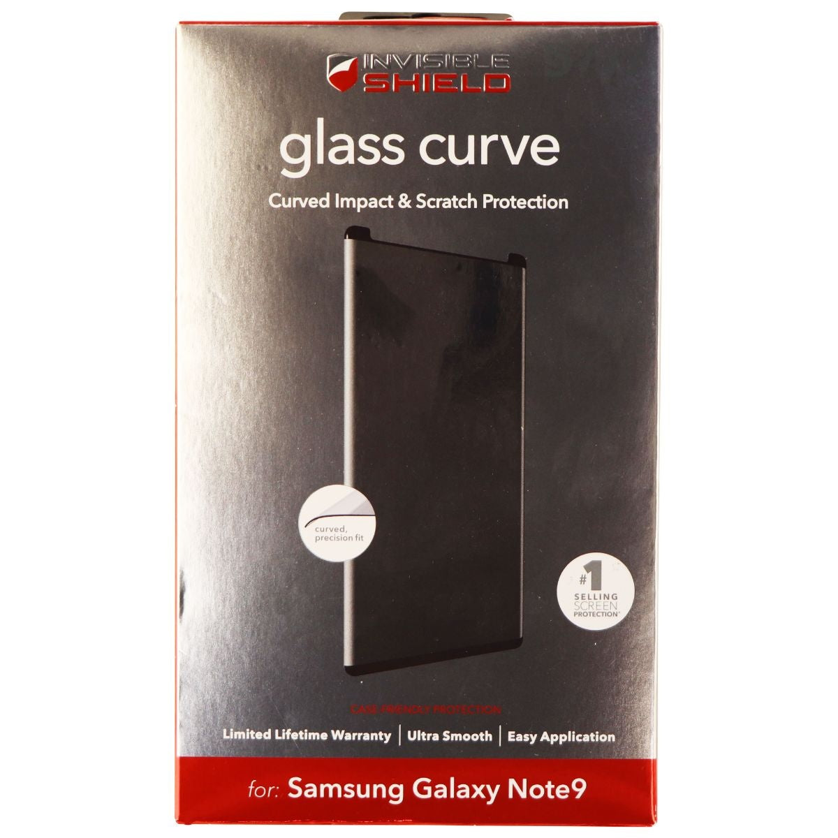 ZAGG Invisible Shield Curved Glass Protector for Samsung Galaxy Note 9 - Clear Cell Phone - Screen Protectors Zagg    - Simple Cell Bulk Wholesale Pricing - USA Seller