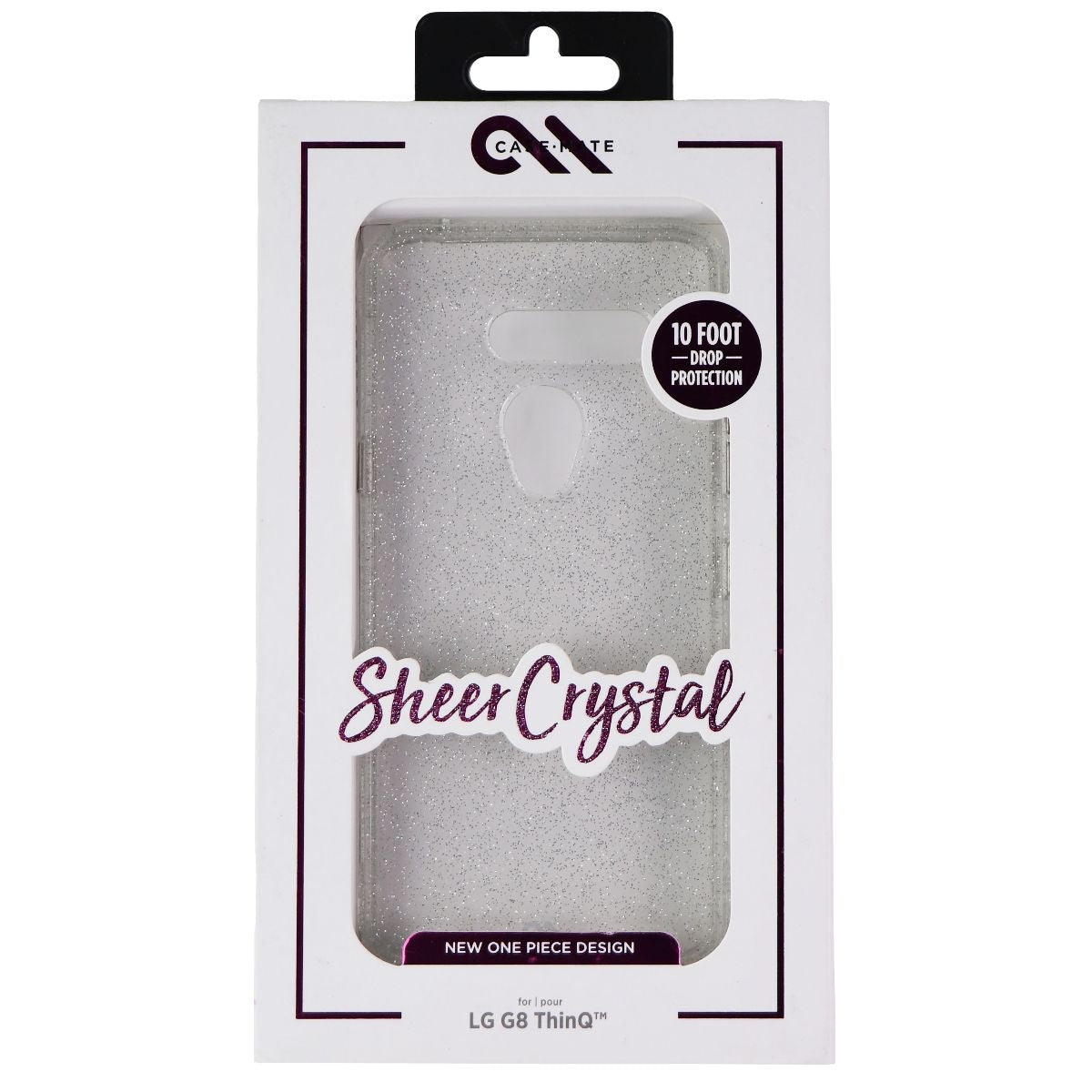 Case-Mate Sheer Crystal Case for LG G8 ThinQ - Silver Glitter/Clear Cell Phone - Cases, Covers & Skins Case-Mate    - Simple Cell Bulk Wholesale Pricing - USA Seller