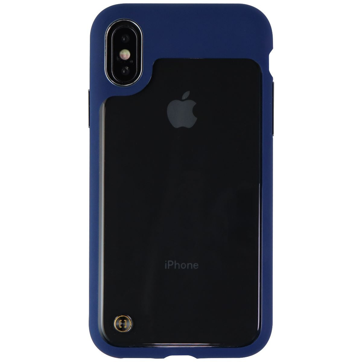 Granite Hybrid Hard Case for Apple iPhone Xs/X Smartphones - Clear/Dark Blue Cell Phone - Cases, Covers & Skins Granite    - Simple Cell Bulk Wholesale Pricing - USA Seller