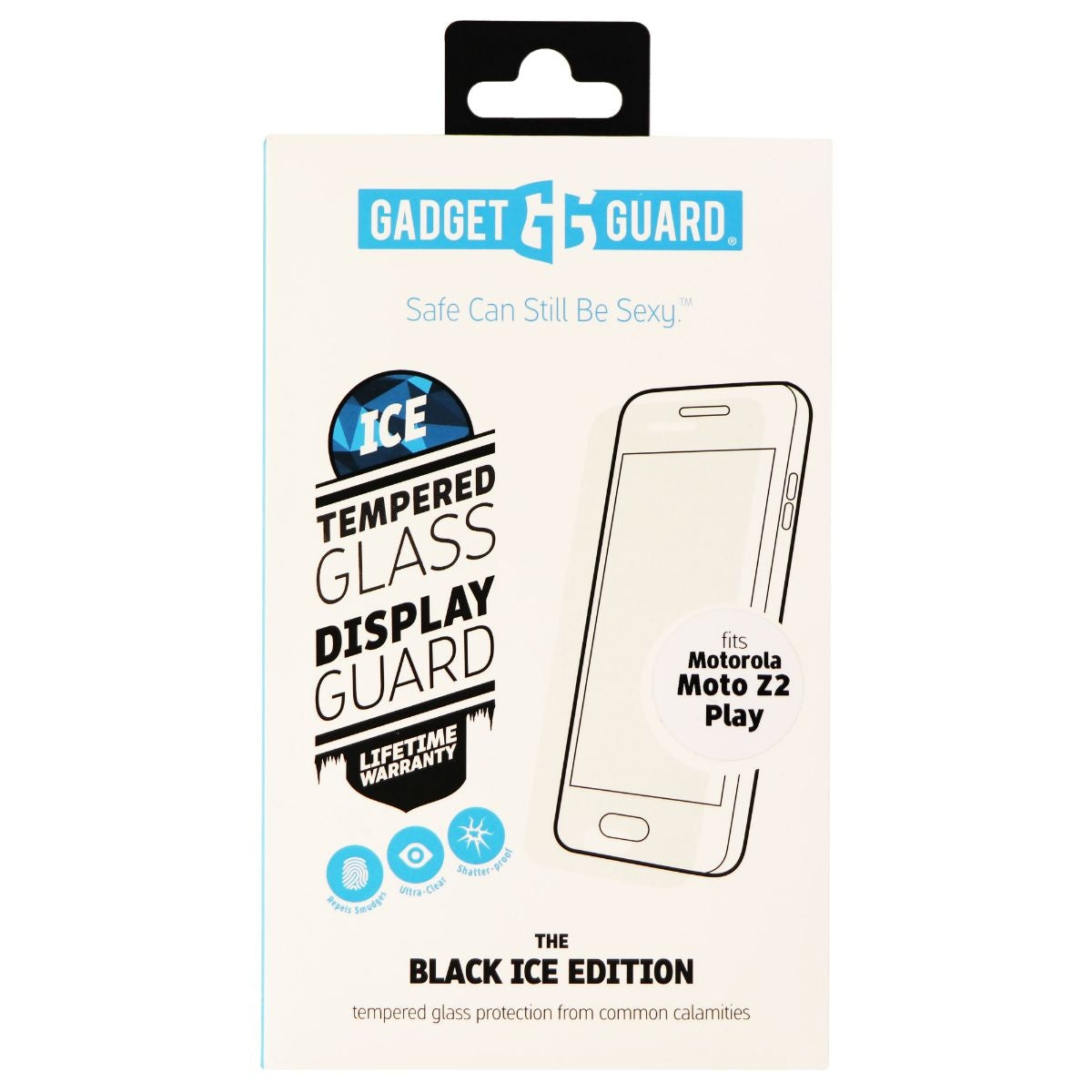 Gadget Guard Black Ice Edition Glass Screen Guard for Moto Z2 Play - Clear Cell Phone - Screen Protectors Gadget Guard    - Simple Cell Bulk Wholesale Pricing - USA Seller