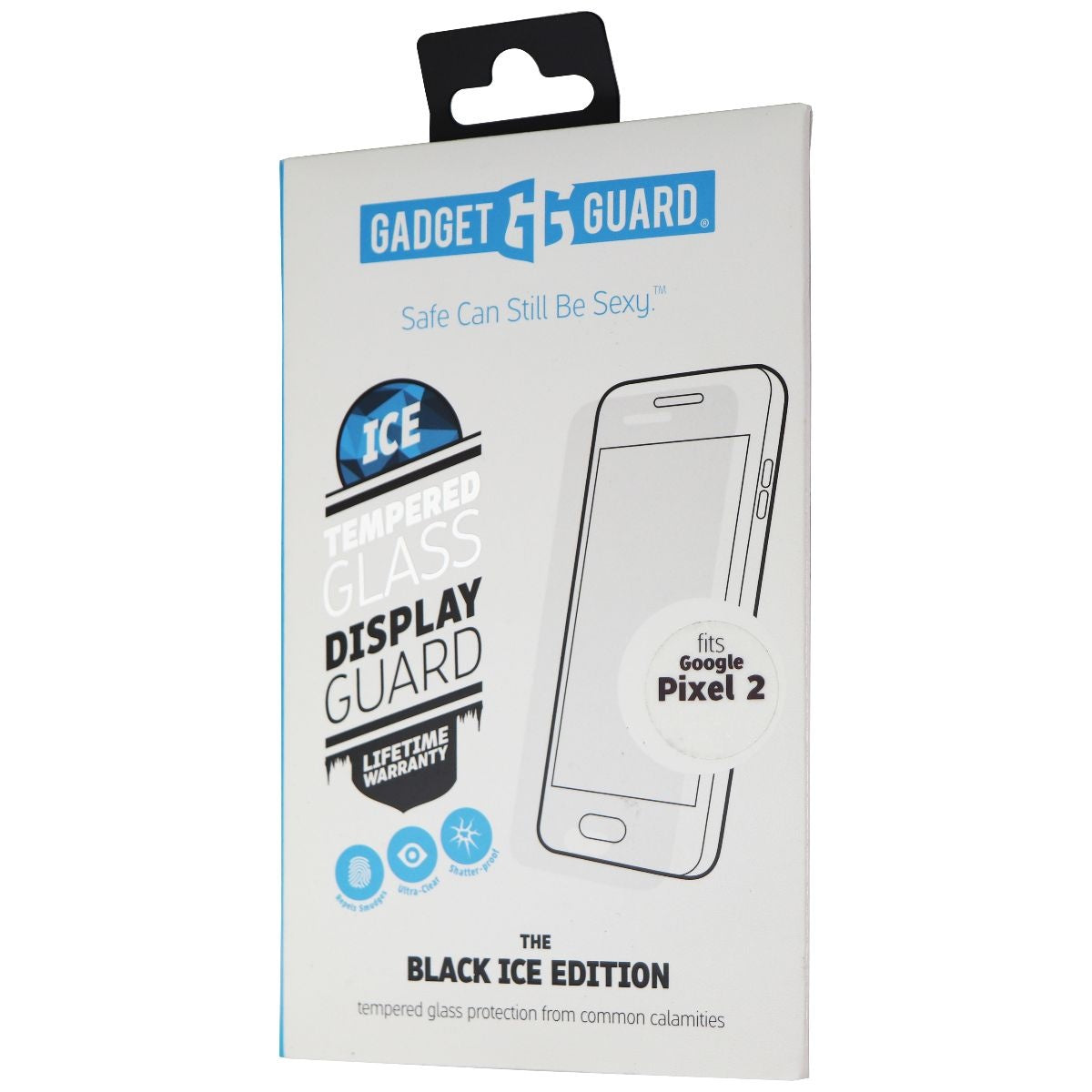 Gadget Guard Black Ice Edition Tempered Glass for Google Pixel 2 - Clear Cell Phone - Screen Protectors Gadget Guard    - Simple Cell Bulk Wholesale Pricing - USA Seller