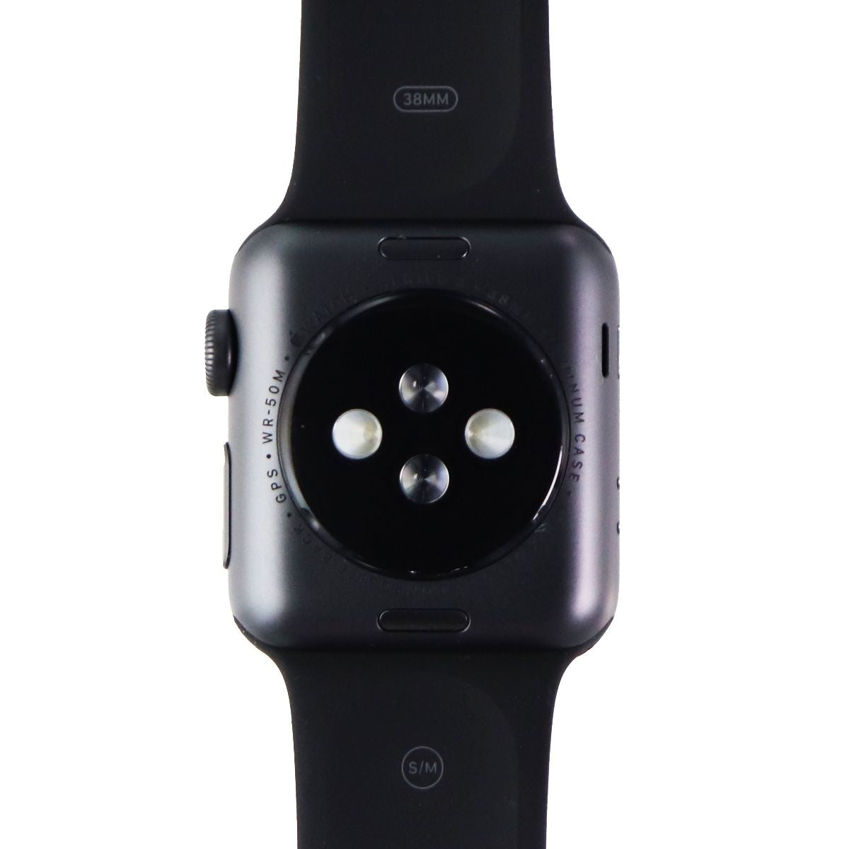 Apple Watch Series 3 A1858 GPS Only 38mm Space Gray Black Sport Band