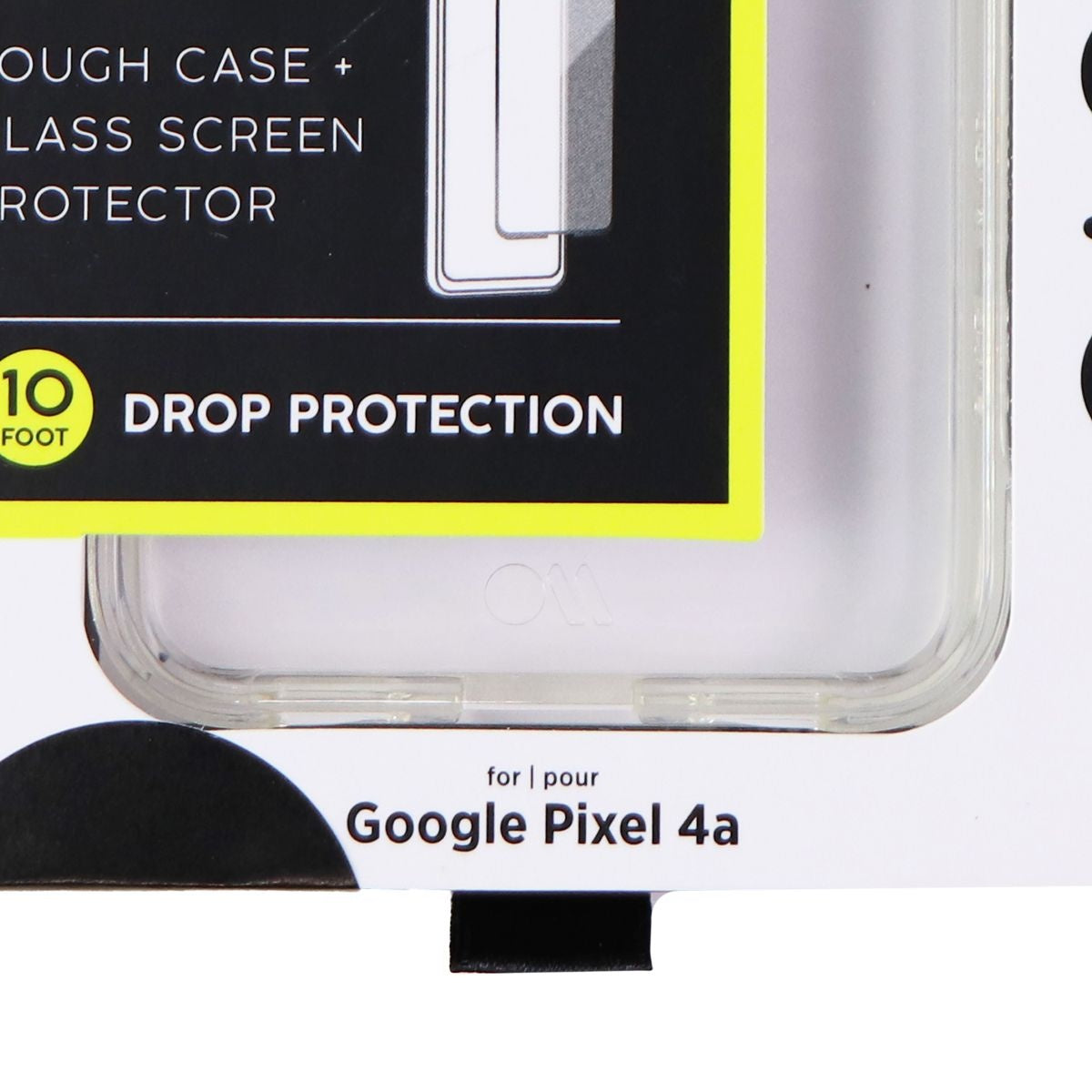 Case-Mate Tough Case + Glass Screen Protector for Google Pixel 4a - Clear Cell Phone - Cases, Covers & Skins Case-Mate    - Simple Cell Bulk Wholesale Pricing - USA Seller