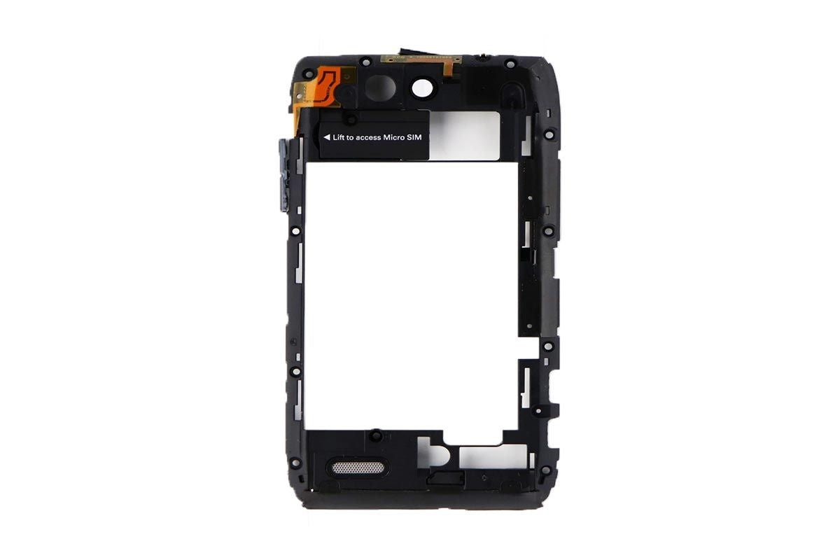 Mid Frame w/ Camera Lens for Motorola Droid 4 XT894 Inner - Black Cell Phone - Replacement Parts & Tools Unbranded    - Simple Cell Bulk Wholesale Pricing - USA Seller