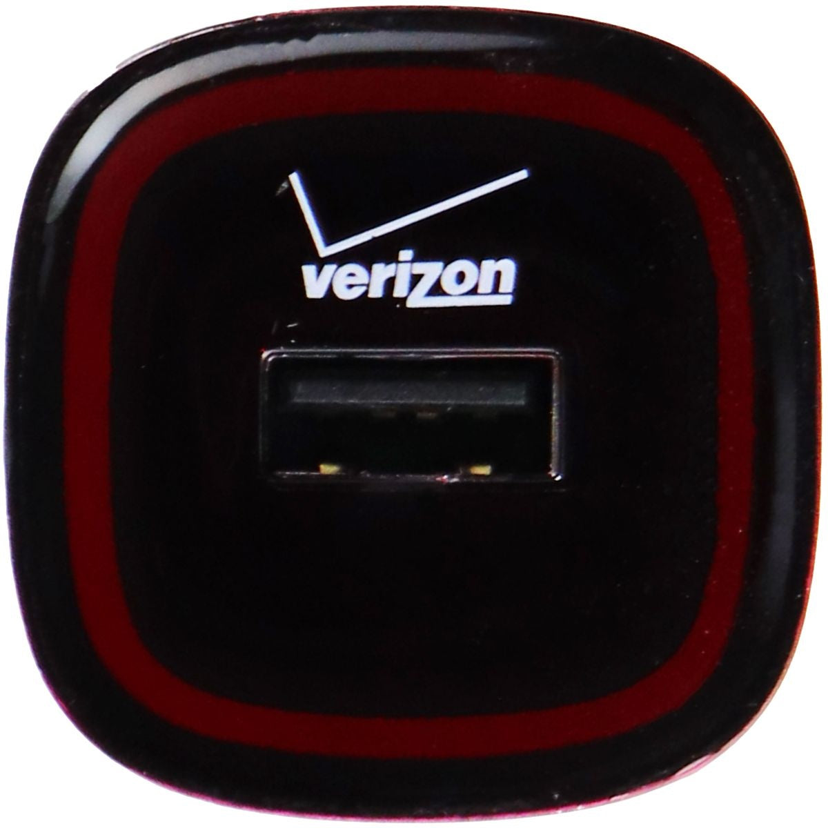 Verizon (5V/2.1) Single USB Wall Charger Power Adapter - Black/Red (580245A018) Cell Phone - Chargers & Cradles Verizon    - Simple Cell Bulk Wholesale Pricing - USA Seller