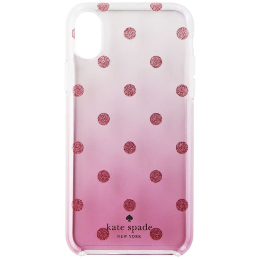 Kate Spade Hardshell Case for Apple iPhone X - Clear/ Rose Gold Glitter Dots Cell Phone - Cases, Covers & Skins Kate Spade    - Simple Cell Bulk Wholesale Pricing - USA Seller