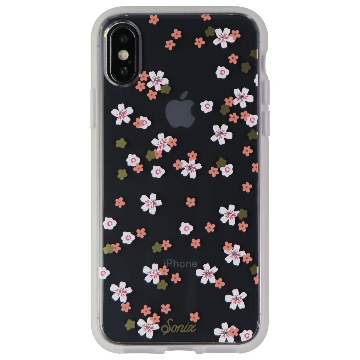 Sonix Rhinestone Floral Bunch Protective Clear Case for Apple iPhone X/XS Cell Phone - Cases, Covers & Skins Sonix    - Simple Cell Bulk Wholesale Pricing - USA Seller