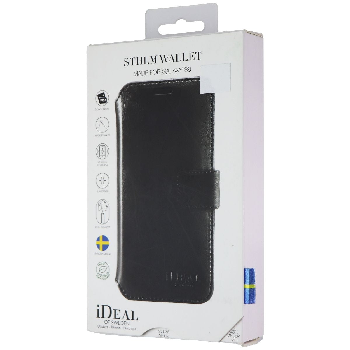 iDeal of Sweden STHLM Wallet Case for Samsung Galaxy S9 - Black Cell Phone - Cases, Covers & Skins iDeal of Sweden    - Simple Cell Bulk Wholesale Pricing - USA Seller