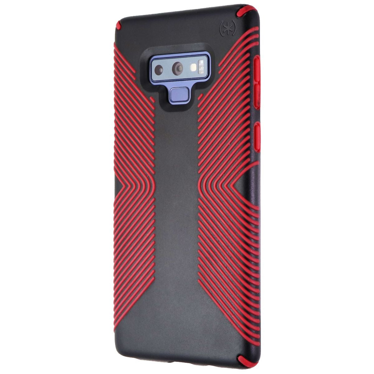 Speck Presidio Grip Series Case for Samsung Galaxy Note 9 - Black/Dark Poppy Red Cell Phone - Cases, Covers & Skins Speck    - Simple Cell Bulk Wholesale Pricing - USA Seller