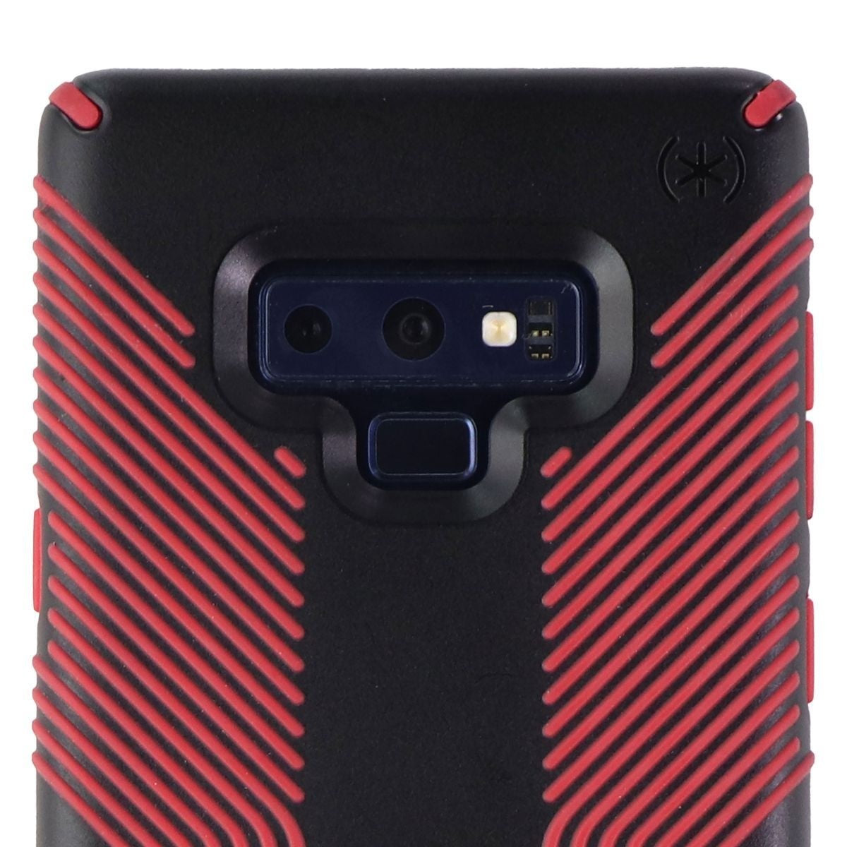 Speck Presidio Grip Series Case for Samsung Galaxy Note 9 - Black/Dark Poppy Red Cell Phone - Cases, Covers & Skins Speck    - Simple Cell Bulk Wholesale Pricing - USA Seller