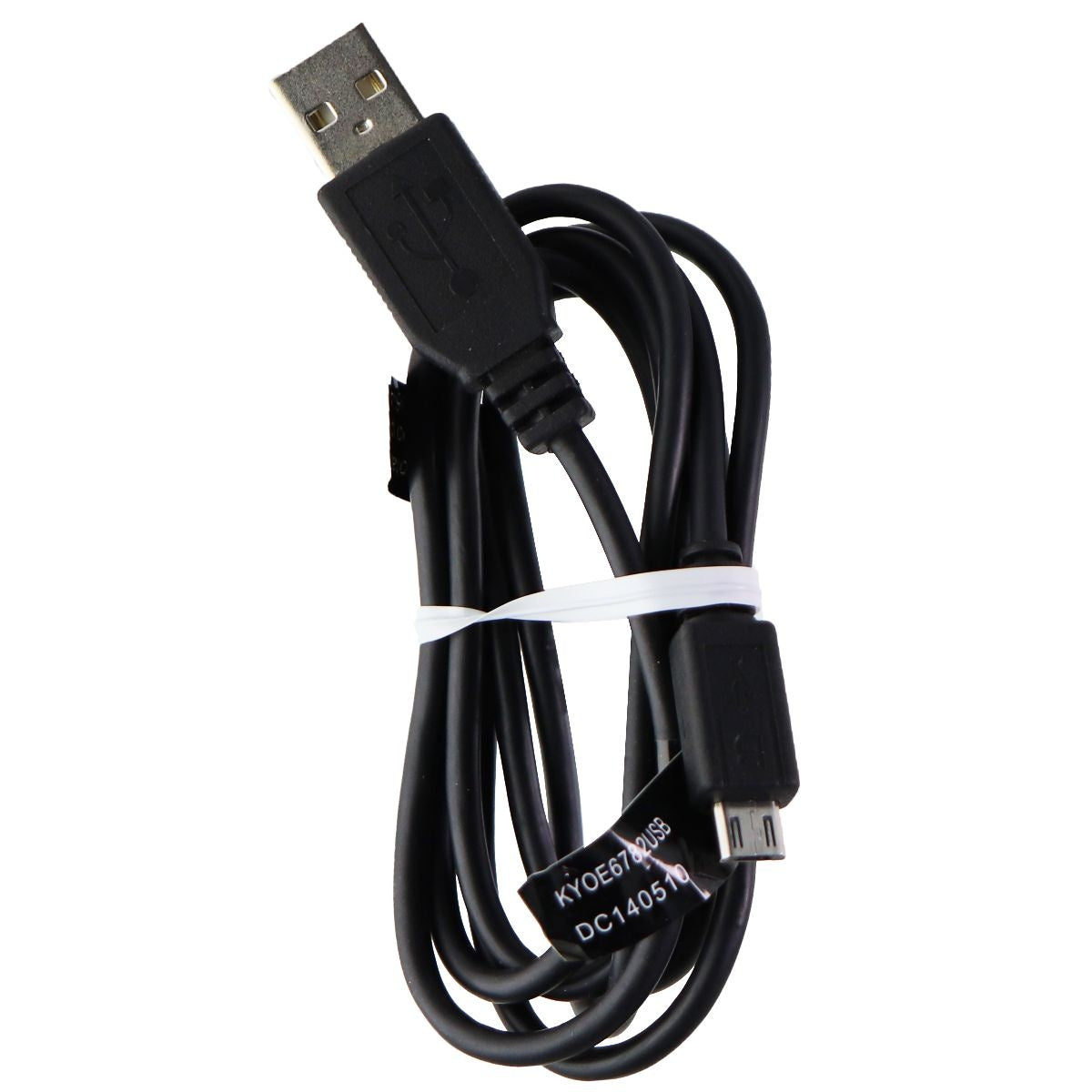 Kyocera 4 Foot Micro Usb To Usb Charge And Sync Cable Black Kyoe Simple Cell Bulk 4388