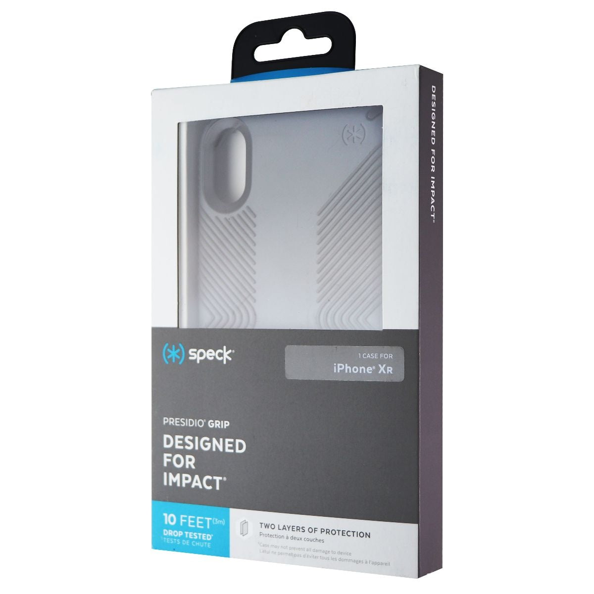 Speck Presidio Grip Case for Apple iPhone XR - Graphite Gray/Charcoal Gray Cell Phone - Cases, Covers & Skins Speck    - Simple Cell Bulk Wholesale Pricing - USA Seller