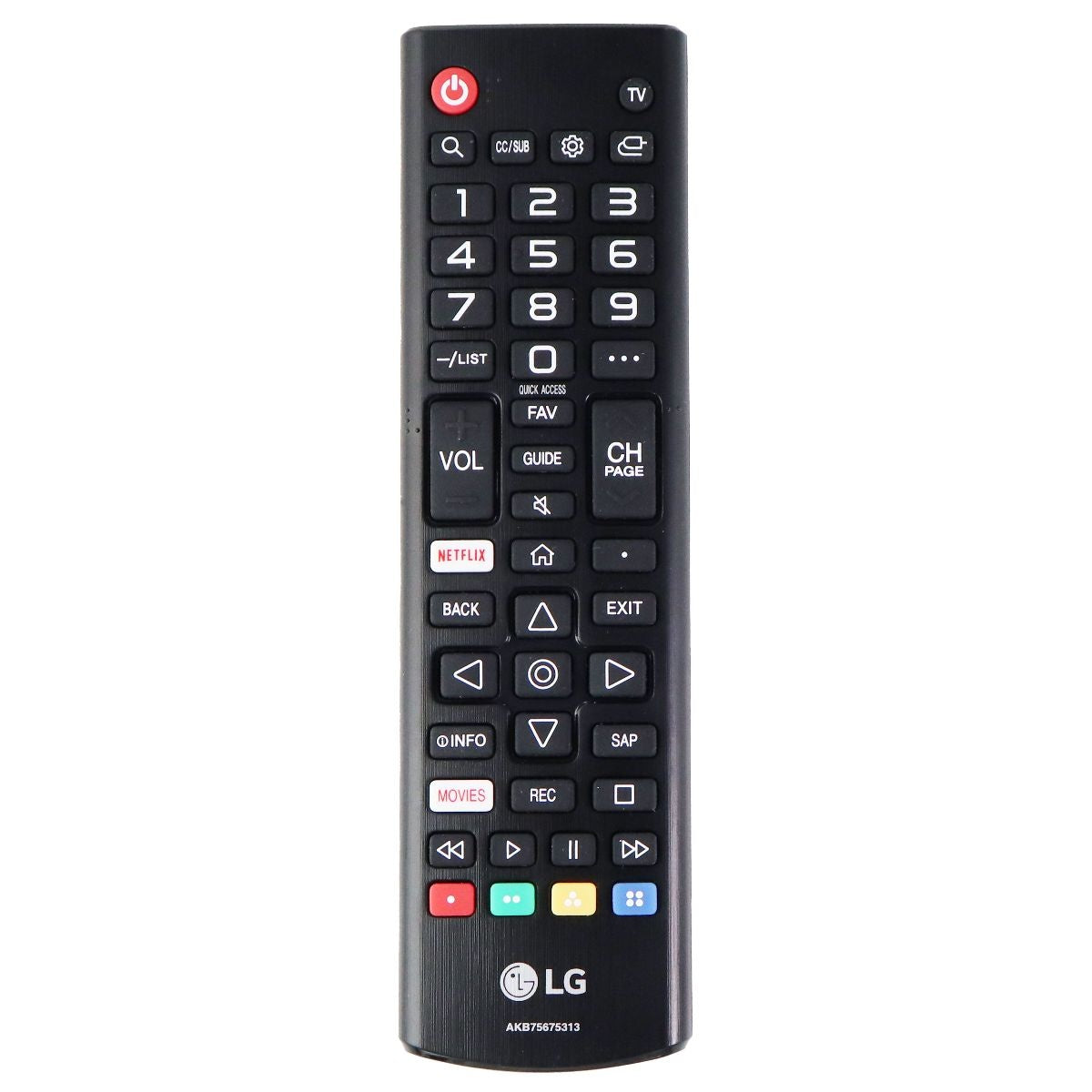 LG Remote Control (AKB75675313) for Select LG Smart TVs - Black ...
