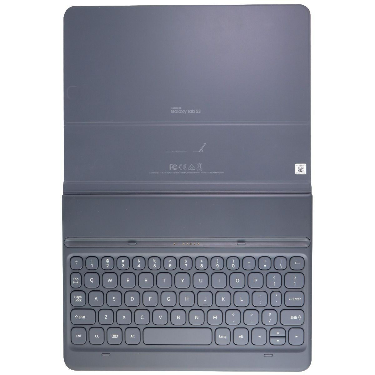 Samsung Galaxy Tab S3 Keyboard Cover - Gray (EJ-FT820USEGUJ) iPad/Tablet Accessories - Cases, Covers, Keyboard Folios Samsung    - Simple Cell Bulk Wholesale Pricing - USA Seller