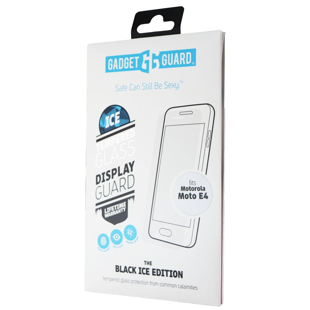 Gadget Guard Black Ice Series Tempered Glass Screen Protector for Moto E4 Cell Phone - Screen Protectors Gadget Guard    - Simple Cell Bulk Wholesale Pricing - USA Seller