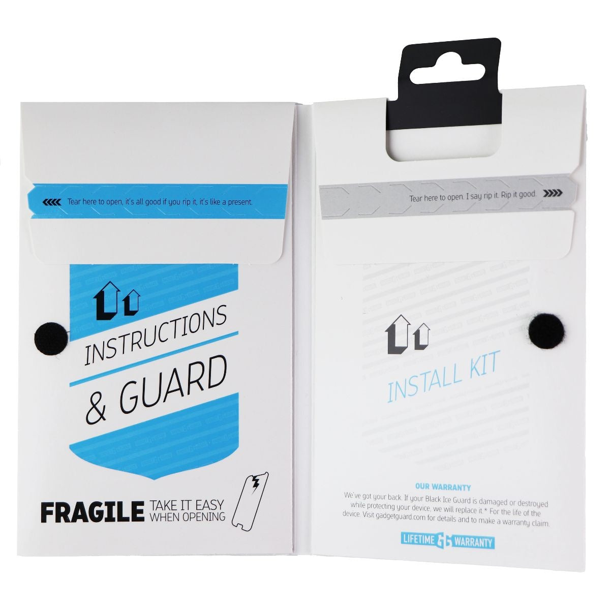Gadget Guard Black Ice Series Tempered Glass Screen Protector for Moto E4 Cell Phone - Screen Protectors Gadget Guard    - Simple Cell Bulk Wholesale Pricing - USA Seller