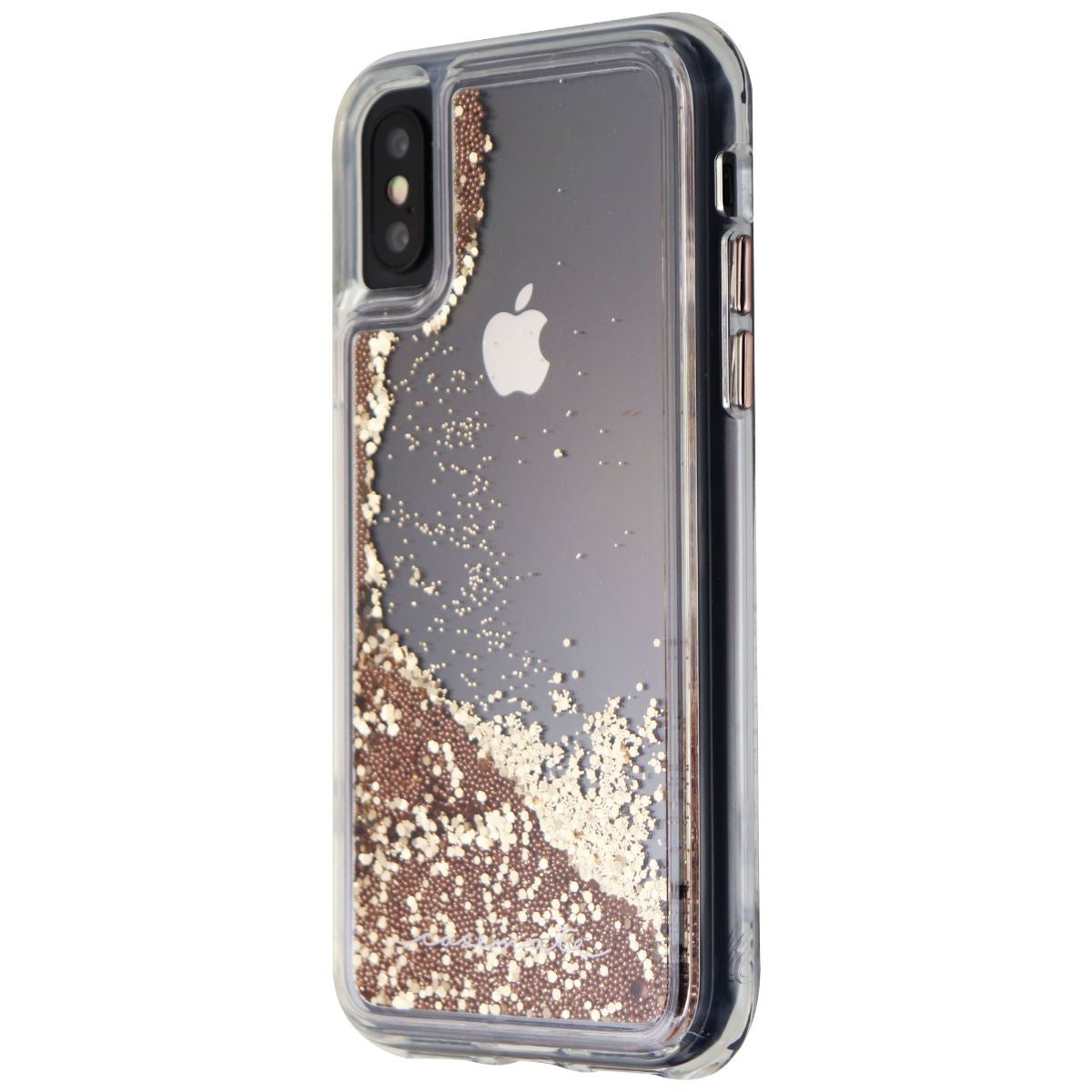 Case-Mate Waterfall Liquid Glitter Case for iPhone Xs and iPhone X - Clear/Gold Cell Phone - Cases, Covers & Skins Case-Mate    - Simple Cell Bulk Wholesale Pricing - USA Seller