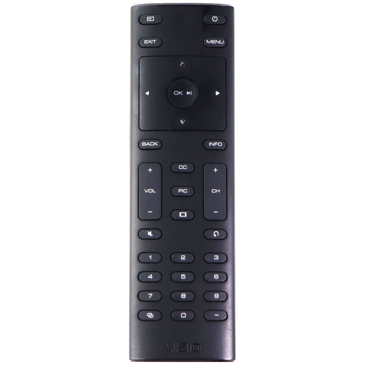 Vizio Remote Control Xrt135 For Select Vizio Tvs Black Simple