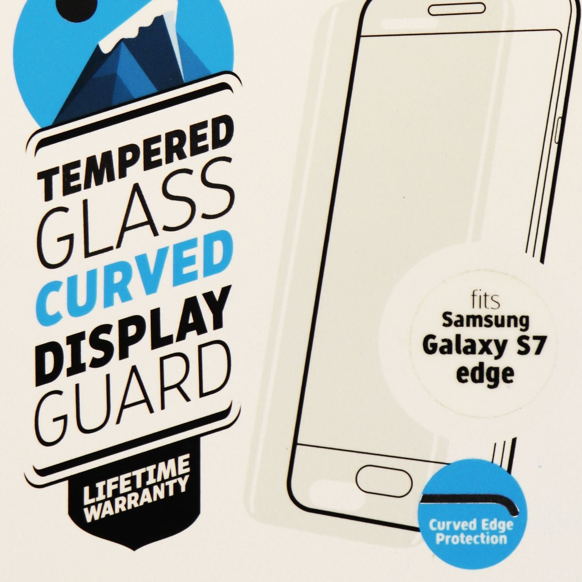 Gadget Guard Black Ice Cornice Ed Tempered Glass Screen Guard For Galaxy S7 Edge Cell Phone - Screen Protectors Gadget Guard    - Simple Cell Bulk Wholesale Pricing - USA Seller