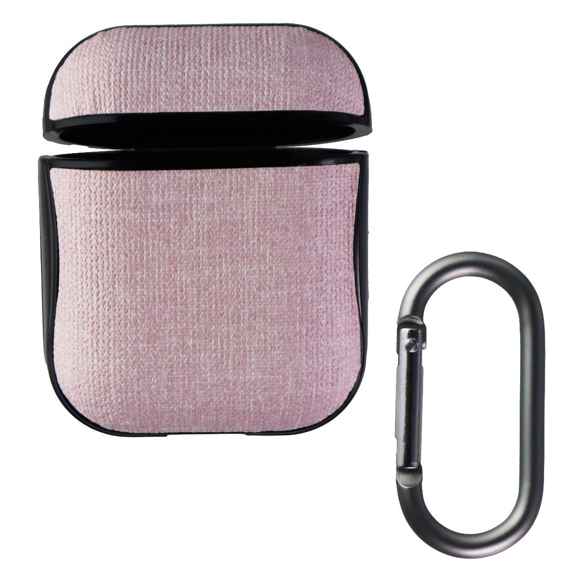 Key Hard Shell Case and Clip for Apple AirPods 1st and 2nd Gen - Pink/Black Cell Phone - Cases, Covers & Skins Key    - Simple Cell Bulk Wholesale Pricing - USA Seller