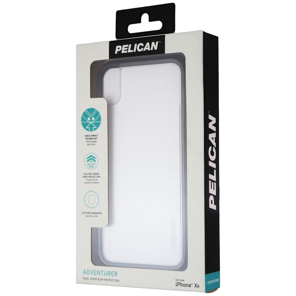 Pelican Adventurer Series Hard Case for Apple iPhone XR - Clear/Black Cell Phone - Cases, Covers & Skins Pelican    - Simple Cell Bulk Wholesale Pricing - USA Seller