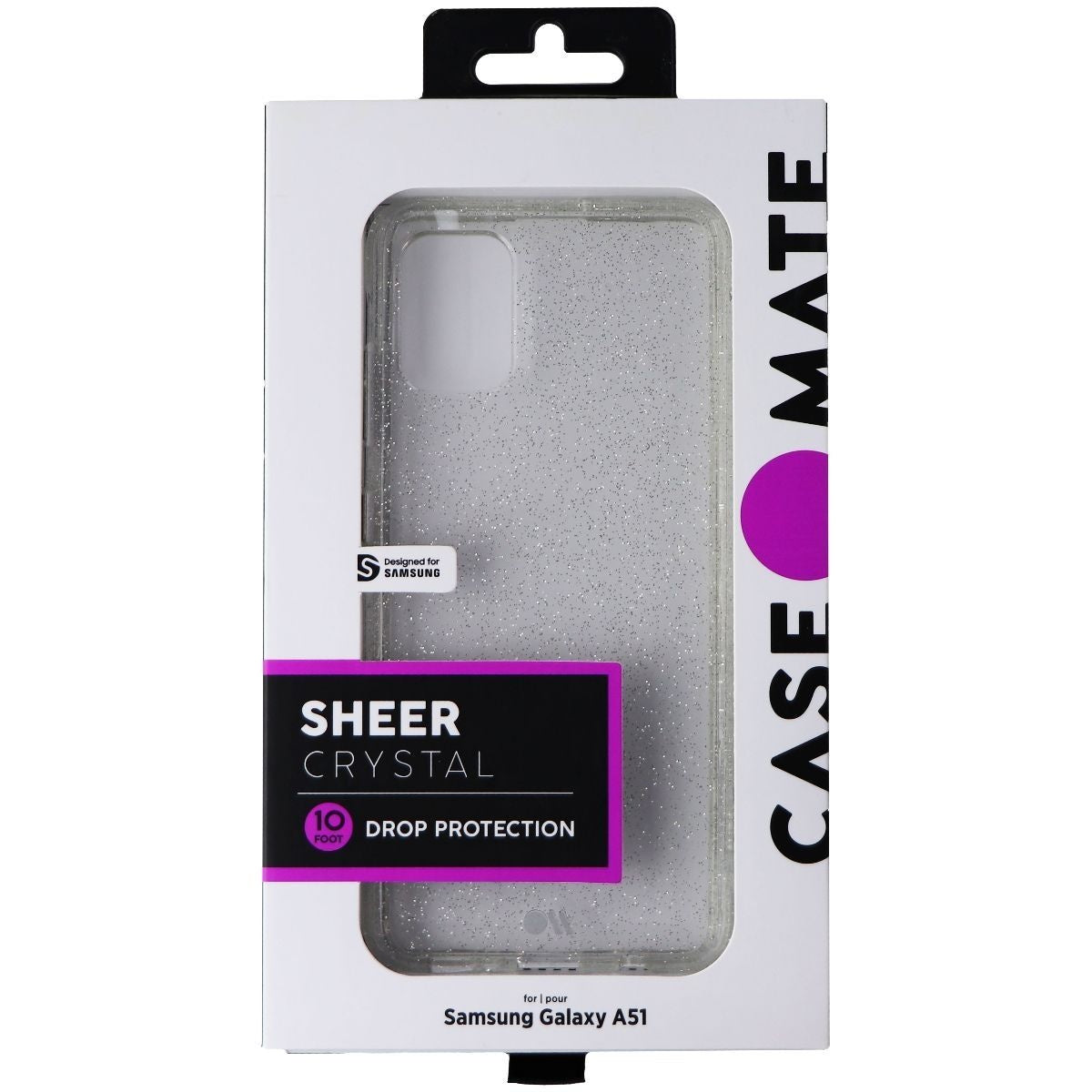 Case-Mate Sheer Crystal Series Case for Samsung Galaxy A51 - Clear/Glitter Cell Phone - Cases, Covers & Skins Case-Mate    - Simple Cell Bulk Wholesale Pricing - USA Seller
