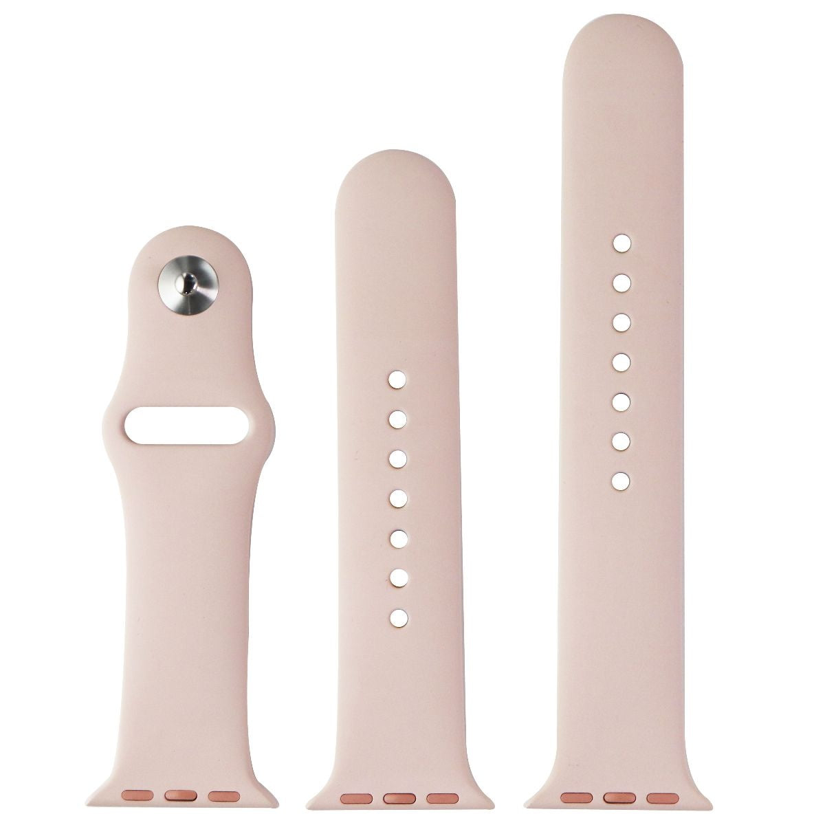 Apple Watch Sport Band (38mm) (For 38 & 40mm Apple Watches)  - Pink Sand/Silver Smart Watch Accessories - Watch Bands Apple    - Simple Cell Bulk Wholesale Pricing - USA Seller