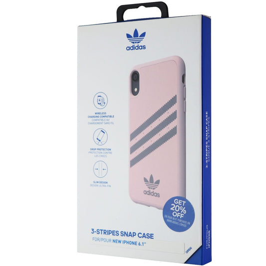 Adidas 3-Stripe Snap Case for Apple iPhone XR - Pink and Gray Cell Phone - Cases, Covers & Skins Adidas    - Simple Cell Bulk Wholesale Pricing - USA Seller
