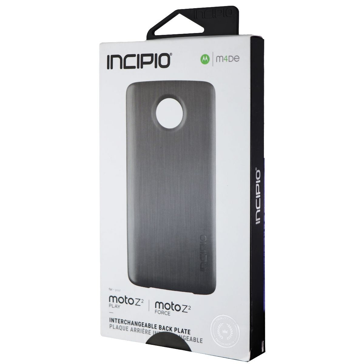 Incipio Back Plate for Motorola Moto Z2 Play & Z2 Force - Gunmetal Gray Cell Phone - Cases, Covers & Skins Incipio    - Simple Cell Bulk Wholesale Pricing - USA Seller