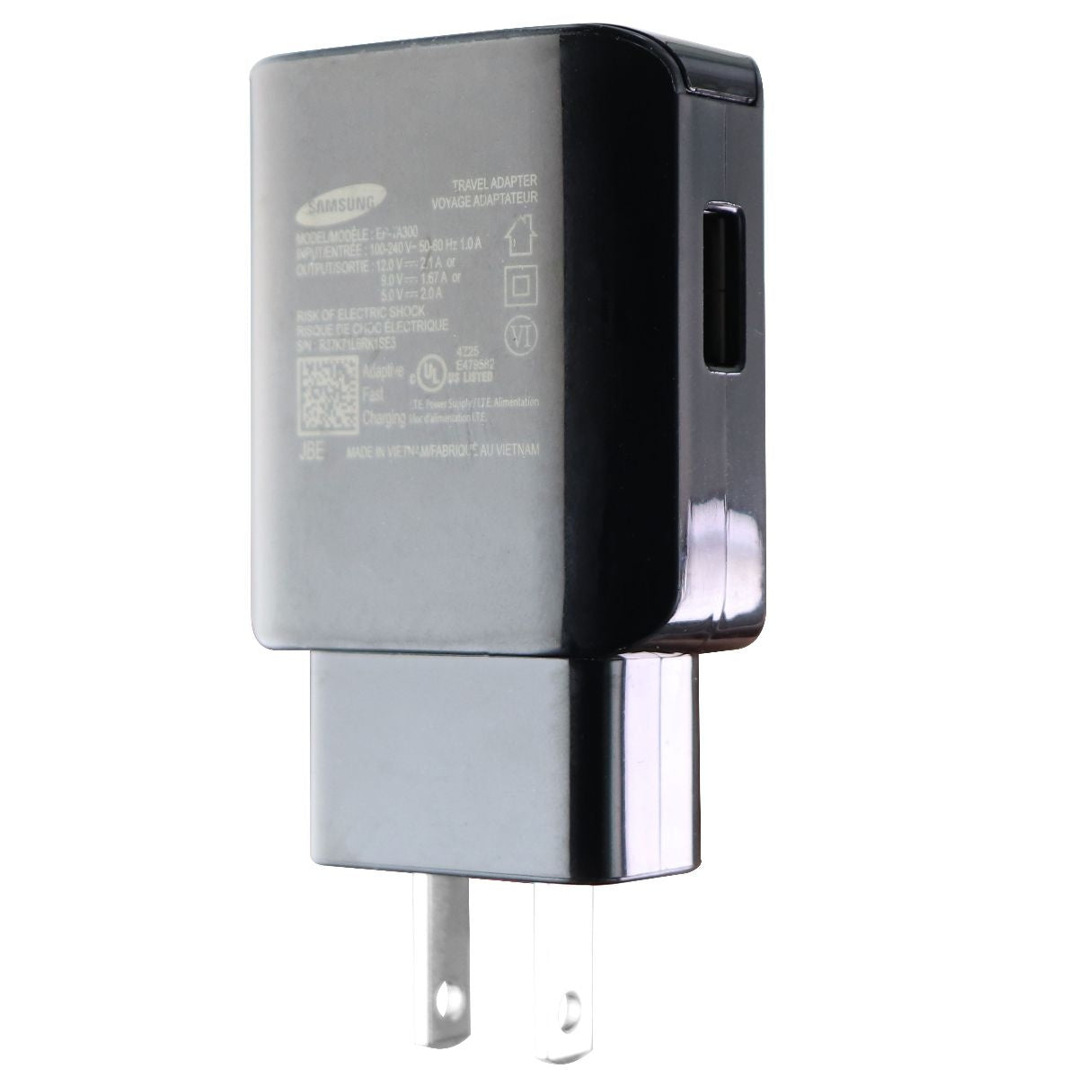 Samsung ( EP - TA300 )  Fast Wall Adapter for USB Devices  - Black Cell Phone - Cables & Adapters Samsung    - Simple Cell Bulk Wholesale Pricing - USA Seller