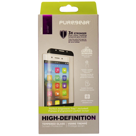 PureGear High Definition Tempered Glass Screen Protector for the LG V30 - Clear Cell Phone - Screen Protectors PureGear    - Simple Cell Bulk Wholesale Pricing - USA Seller