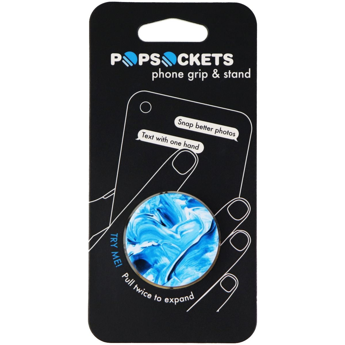 PopSockets Collapsible Grip & Stand for Phones and Tablets - Cyan Mix Cell Phone - Mounts & Holders PopSockets    - Simple Cell Bulk Wholesale Pricing - USA Seller