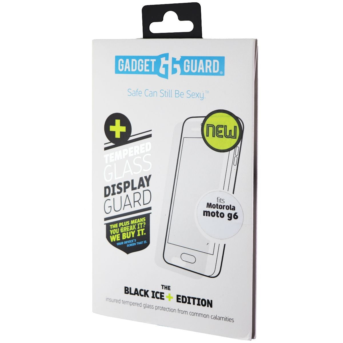 Gadget Guard (Black Ice+) Tempered Glass for Motorola Moto G6 - Clear Cell Phone - Screen Protectors Gadget Guard    - Simple Cell Bulk Wholesale Pricing - USA Seller