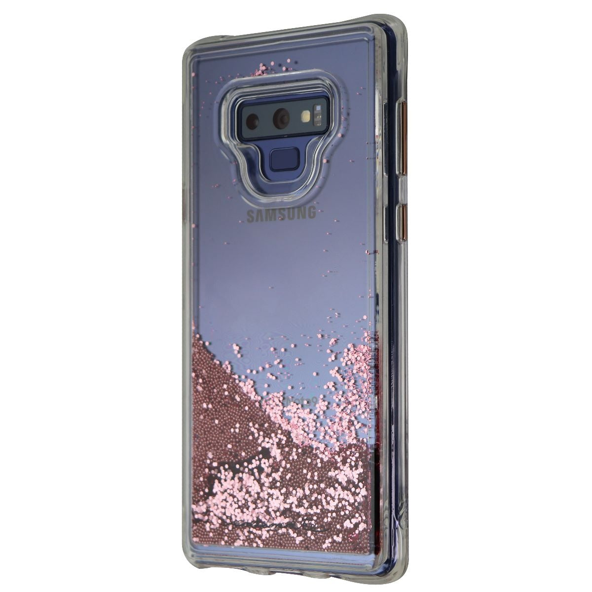 Case-Mate Waterfall Liquid Glitter Case for Galaxy Note9 - Clear/Rose Gold Cell Phone - Cases, Covers & Skins Case-Mate    - Simple Cell Bulk Wholesale Pricing - USA Seller