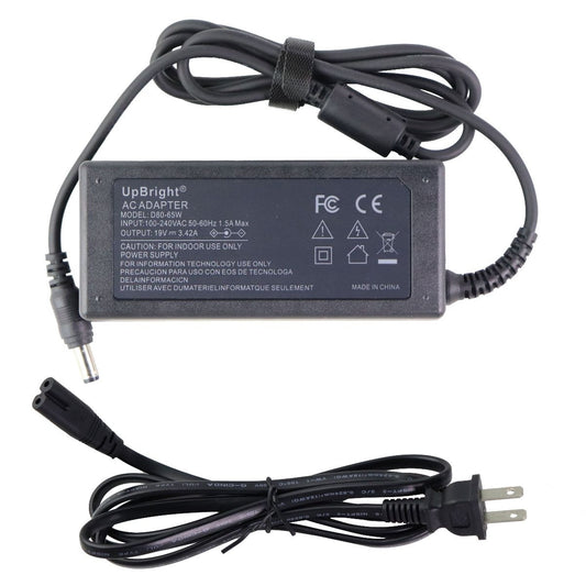 UpBright AC Wall Adapter (D80-65W) 19V/3.42A - Black Multipurpose Batteries & Power - Multipurpose AC to DC Adapters UpBright    - Simple Cell Bulk Wholesale Pricing - USA Seller