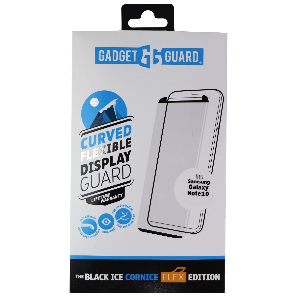 Gadget Guard Black Ice Cornice Flex Edition Screen Protector for Galaxy Note10 Cell Phone - Screen Protectors Gadget Guard    - Simple Cell Bulk Wholesale Pricing - USA Seller