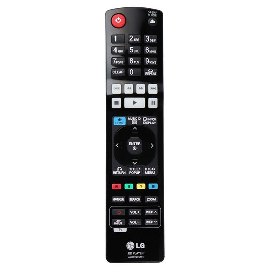 LG Remote Control (AKB72975301) for Select LG Blu-Ray Players - Black TV, Video & Audio Accessories - Remote Controls LG    - Simple Cell Bulk Wholesale Pricing - USA Seller