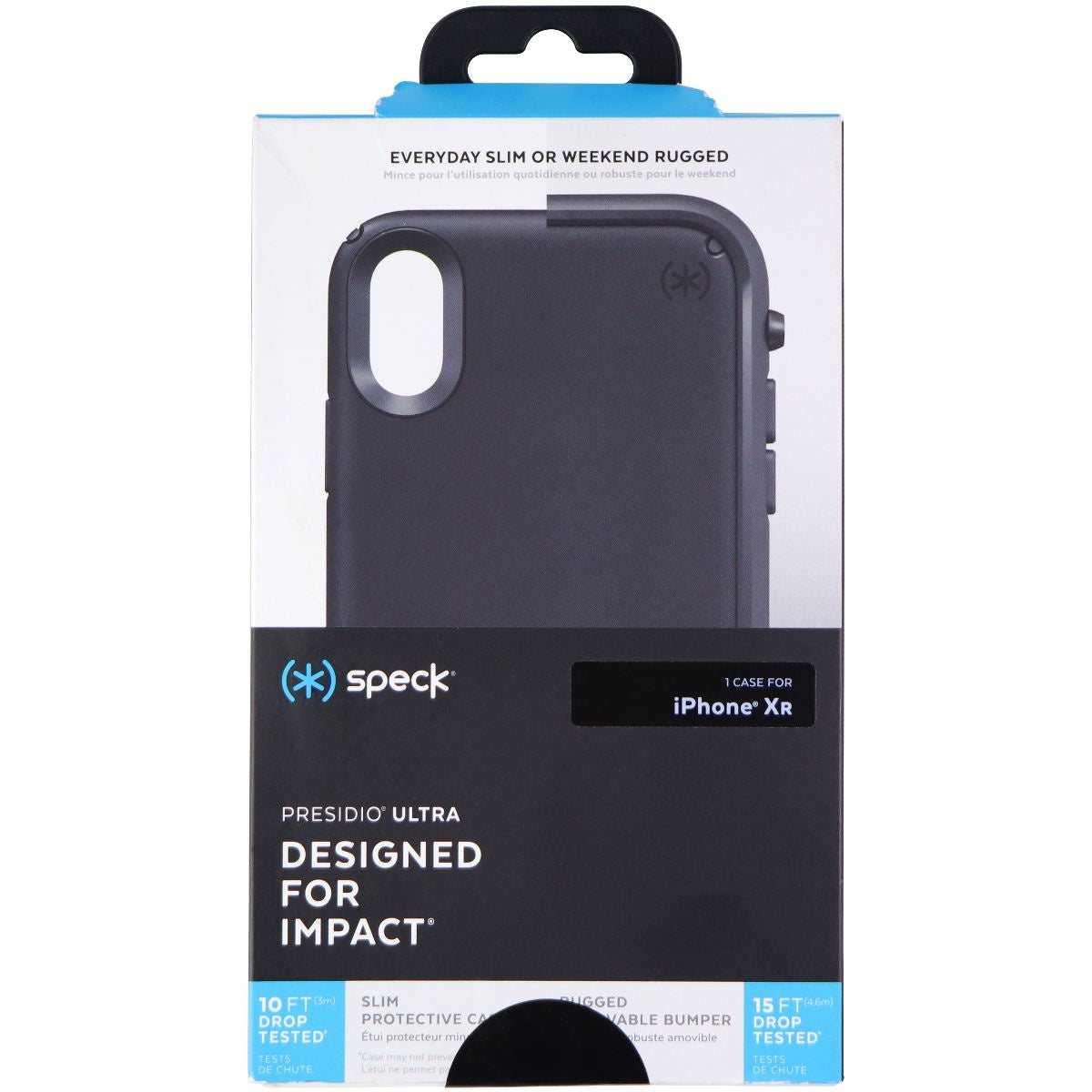 Speck Presidio Ultra Series Case and Holster for Apple iPhone XR - Black Cell Phone - Cases, Covers & Skins Speck    - Simple Cell Bulk Wholesale Pricing - USA Seller