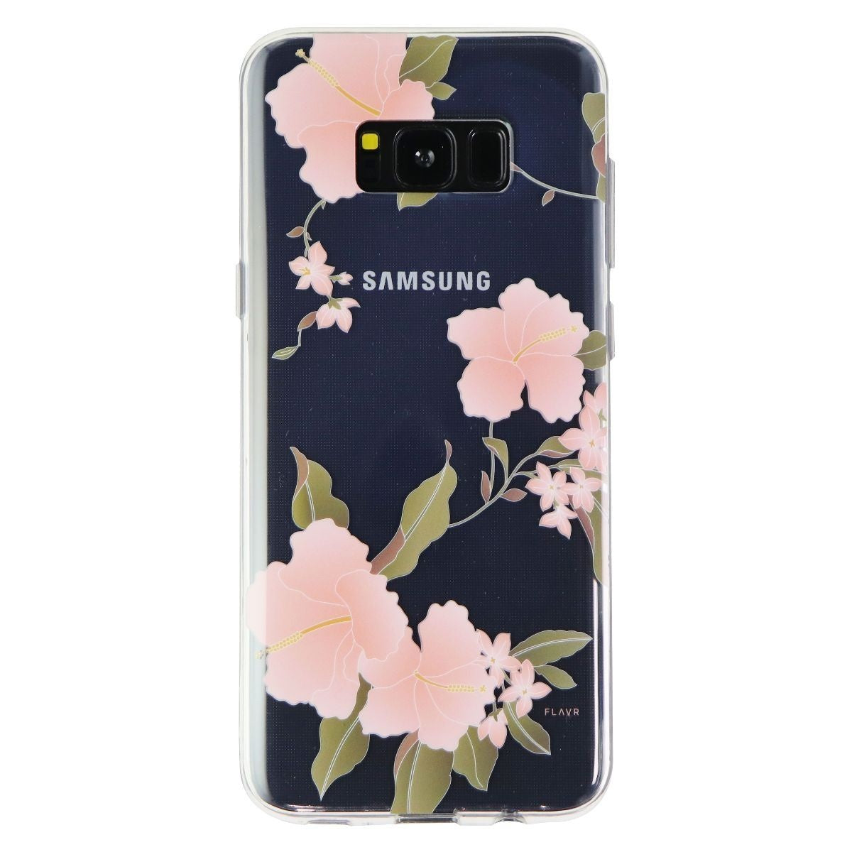 Flavr Translucent Protective Case for Samsung Galaxy (S8+) - Clear/Hibiscus Cell Phone - Cases, Covers & Skins Flavr    - Simple Cell Bulk Wholesale Pricing - USA Seller