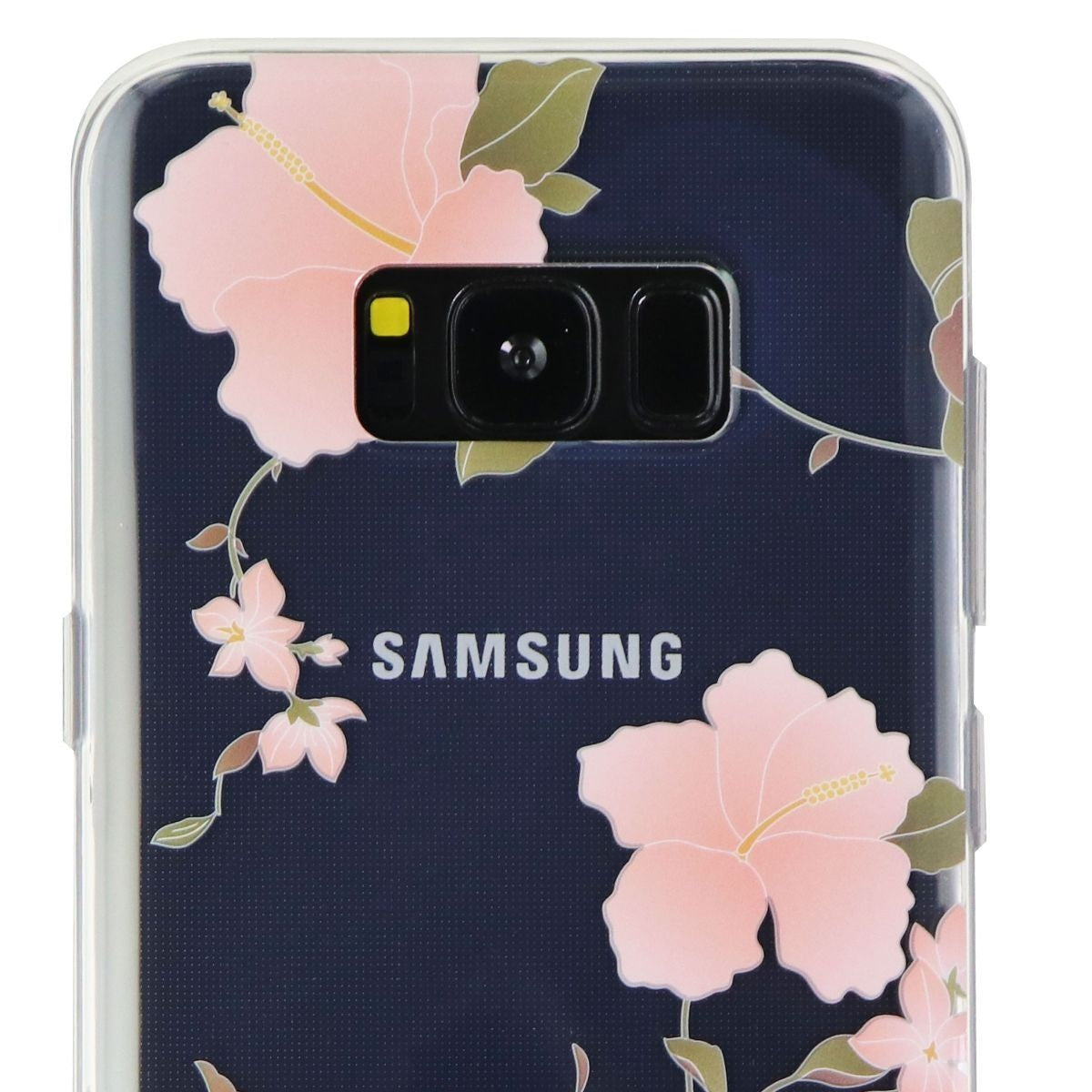Flavr Translucent Protective Case for Samsung Galaxy (S8+) - Clear/Hibiscus Cell Phone - Cases, Covers & Skins Flavr    - Simple Cell Bulk Wholesale Pricing - USA Seller