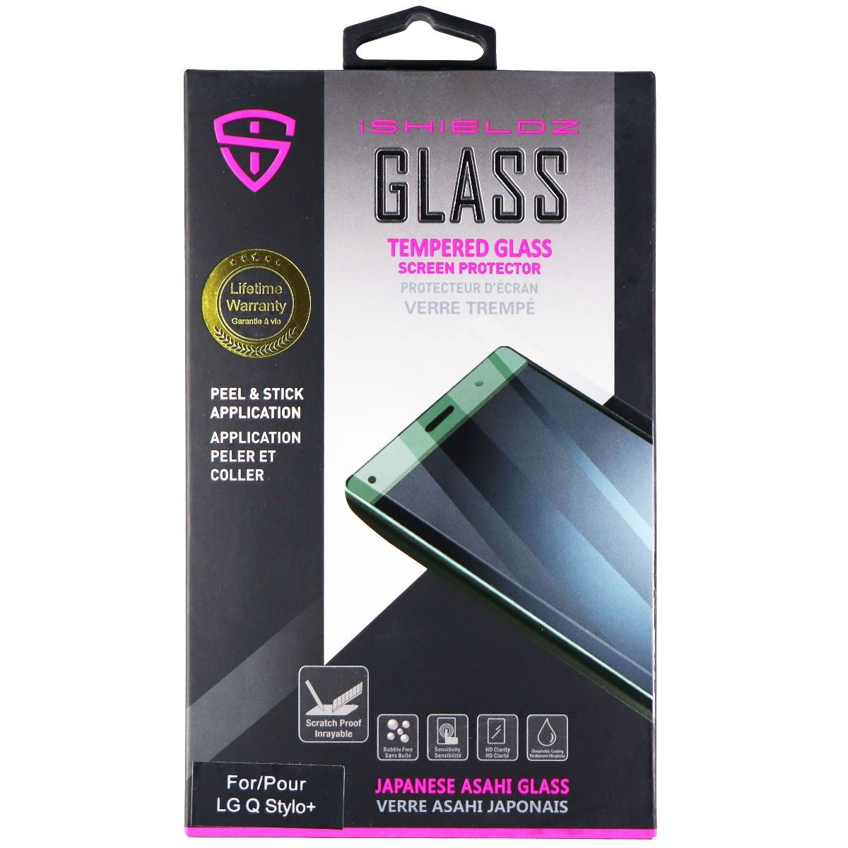 iShieldz Tempered Glass Screen Protector for LG Q (Stylo+) - Clear Cell Phone - Screen Protectors iShieldz    - Simple Cell Bulk Wholesale Pricing - USA Seller