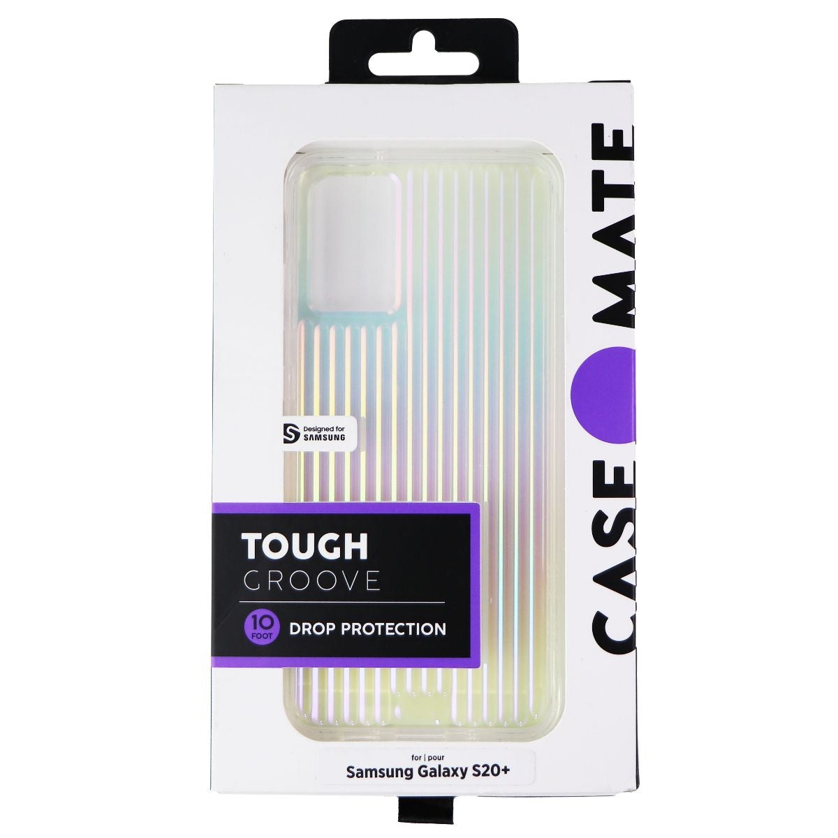 Case-Mate Tough Groove Hybrid Case for Samsung Galaxy (S20+) - Iridescent Cell Phone - Cases, Covers & Skins Case-Mate    - Simple Cell Bulk Wholesale Pricing - USA Seller