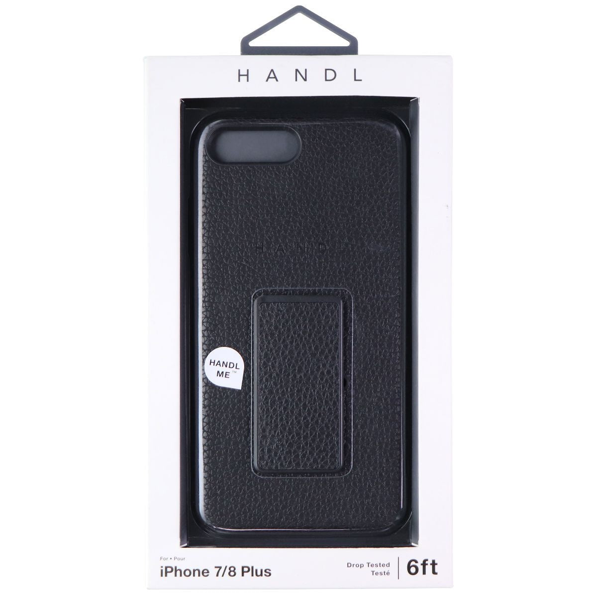 HANDL Leather Case with Handle for Apple iPhone 8 Plus / iPhone 7 Plus - Black Cell Phone - Cases, Covers & Skins HANDL    - Simple Cell Bulk Wholesale Pricing - USA Seller