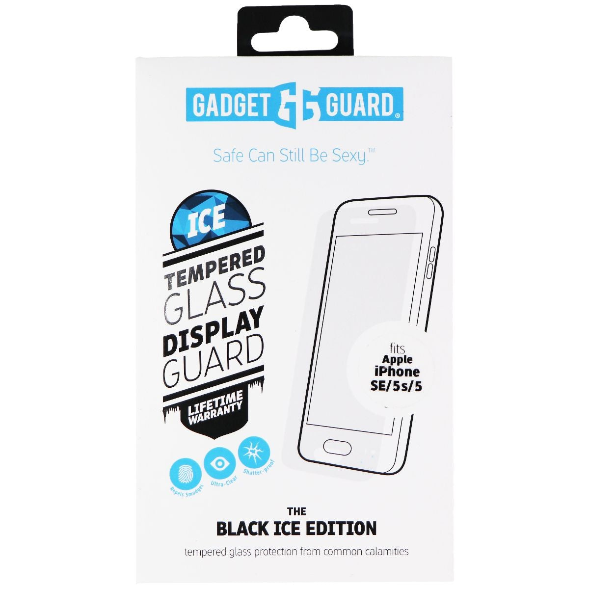 Gadget Guard Black Ice Tempered Glass Screen Guard for iPhone 5 Cell Phone - Screen Protectors Gadget Guard    - Simple Cell Bulk Wholesale Pricing - USA Seller