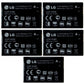 KIT 5x LG LGIP-430N 900 mAh Replacement Battery for LG LX290 Cell Phone - Batteries LG    - Simple Cell Bulk Wholesale Pricing - USA Seller