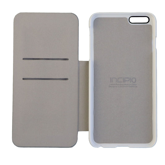 Incipio Highland Folio Wallet Case for iPhone 6 Plus 6s Plus  White and Gray Cell Phone - Cases, Covers & Skins Incipio    - Simple Cell Bulk Wholesale Pricing - USA Seller