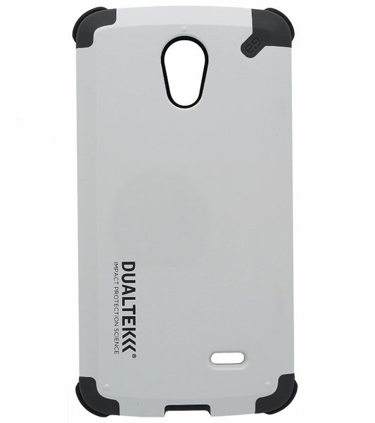 PureGear Dualtek Case for LG Lucid 3 White and Gray Cell Phone - Cases, Covers & Skins PureGear    - Simple Cell Bulk Wholesale Pricing - USA Seller
