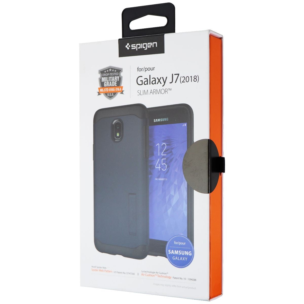 Spigen Slim Armor Series Dual Layer Case for Galaxy J7 (2018) - Metal Slate Cell Phone - Cases, Covers & Skins Spigen    - Simple Cell Bulk Wholesale Pricing - USA Seller