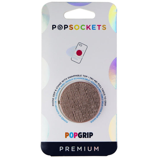 Popsocket PopGrip Swappable Series Phone Grip And Stand - Saffiano Rose Gold Cell Phone - Mounts & Holders PopSockets    - Simple Cell Bulk Wholesale Pricing - USA Seller