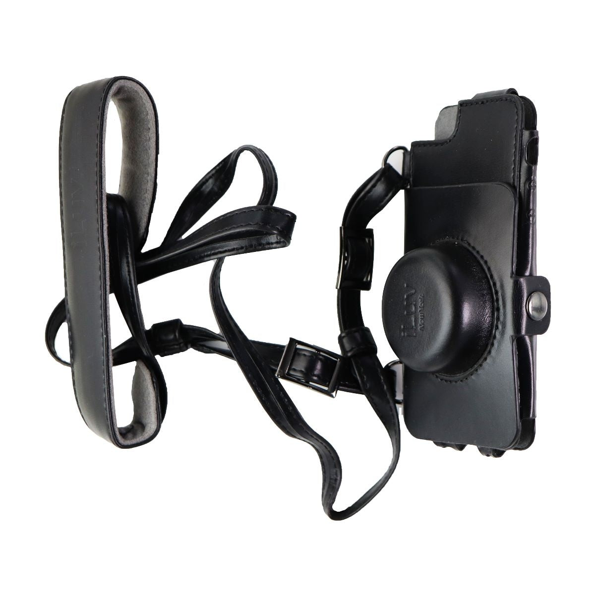 iLuv Premium Leather Camera Style Case for Apple iPhone SE 5s 5 - Black Cell Phone - Cases, Covers & Skins iLuv    - Simple Cell Bulk Wholesale Pricing - USA Seller